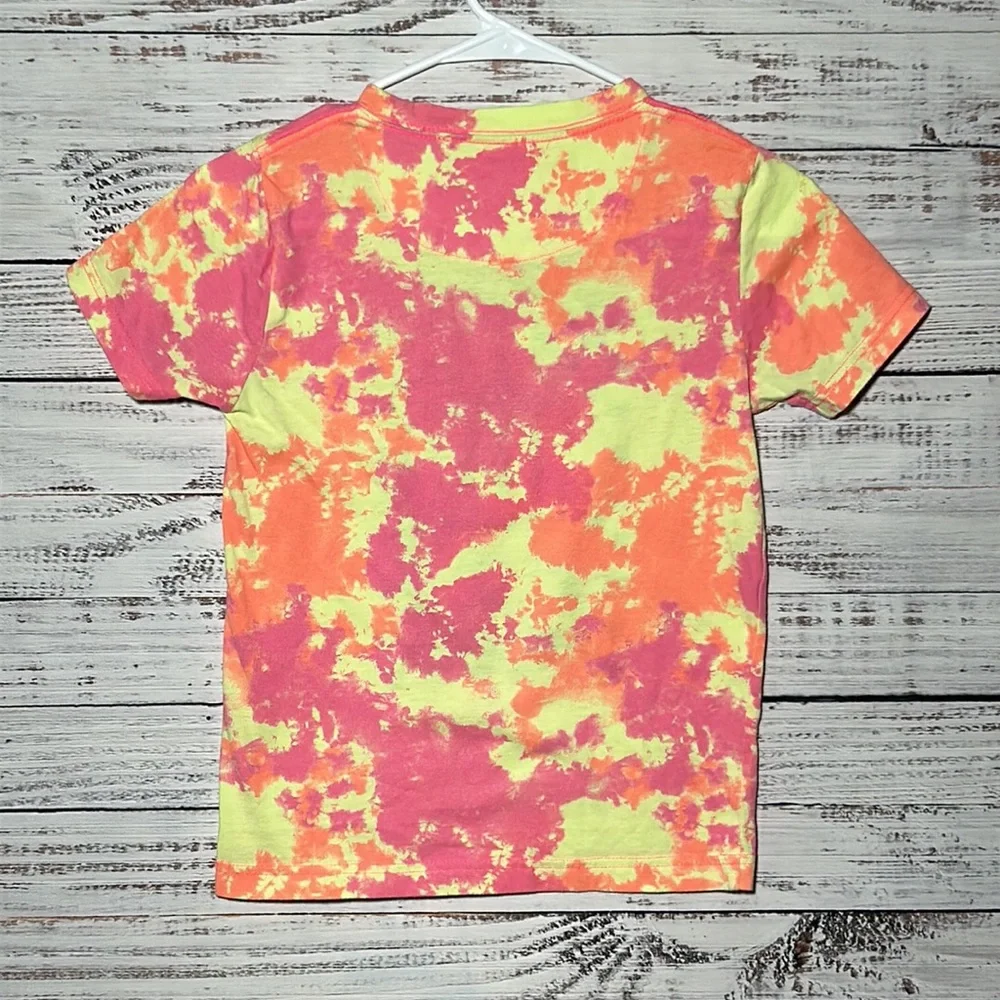 Hurley Big Boys Tie Dye Logo Short Sleeve T-Shirt Small